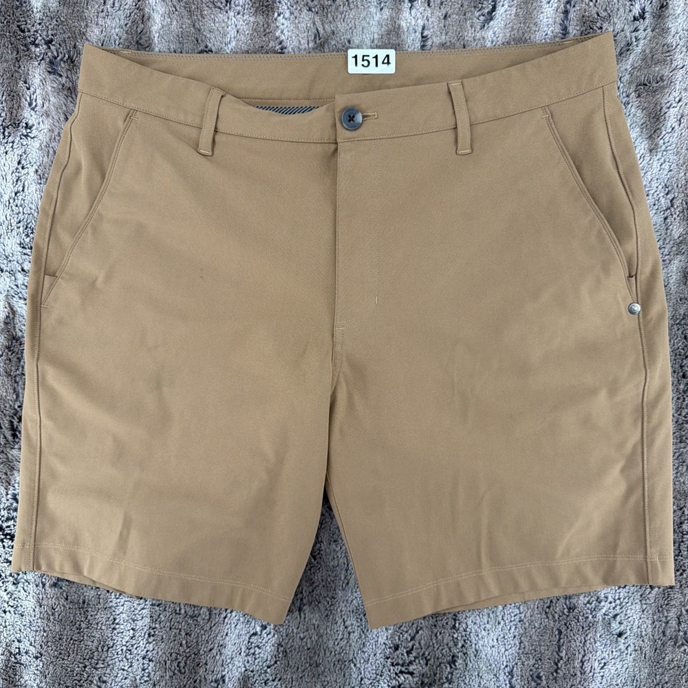 Vuori Brown Shorts Mens 36x8 Golf Performance Casual Active Preppy Techwear